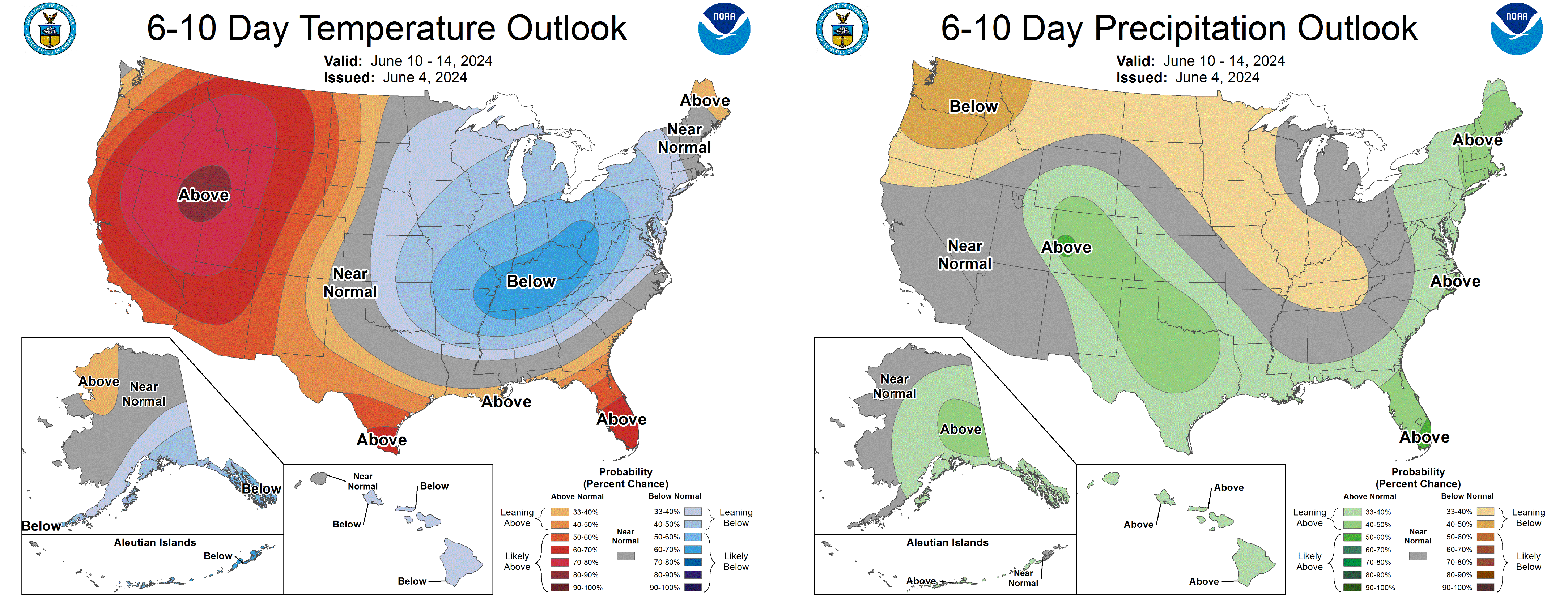 6-10 day temp and precip outlook maps 